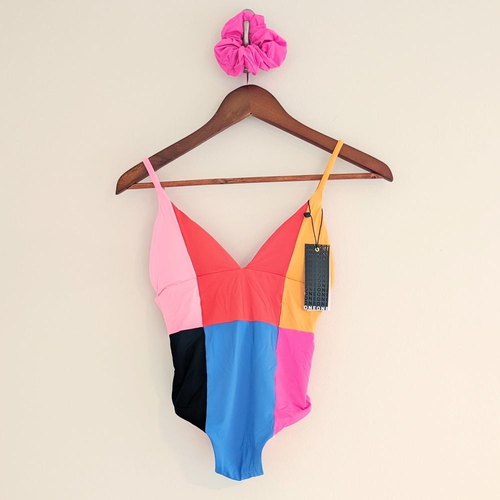 Colorblock One-Piece Swimsuit - Picture 2 of 8